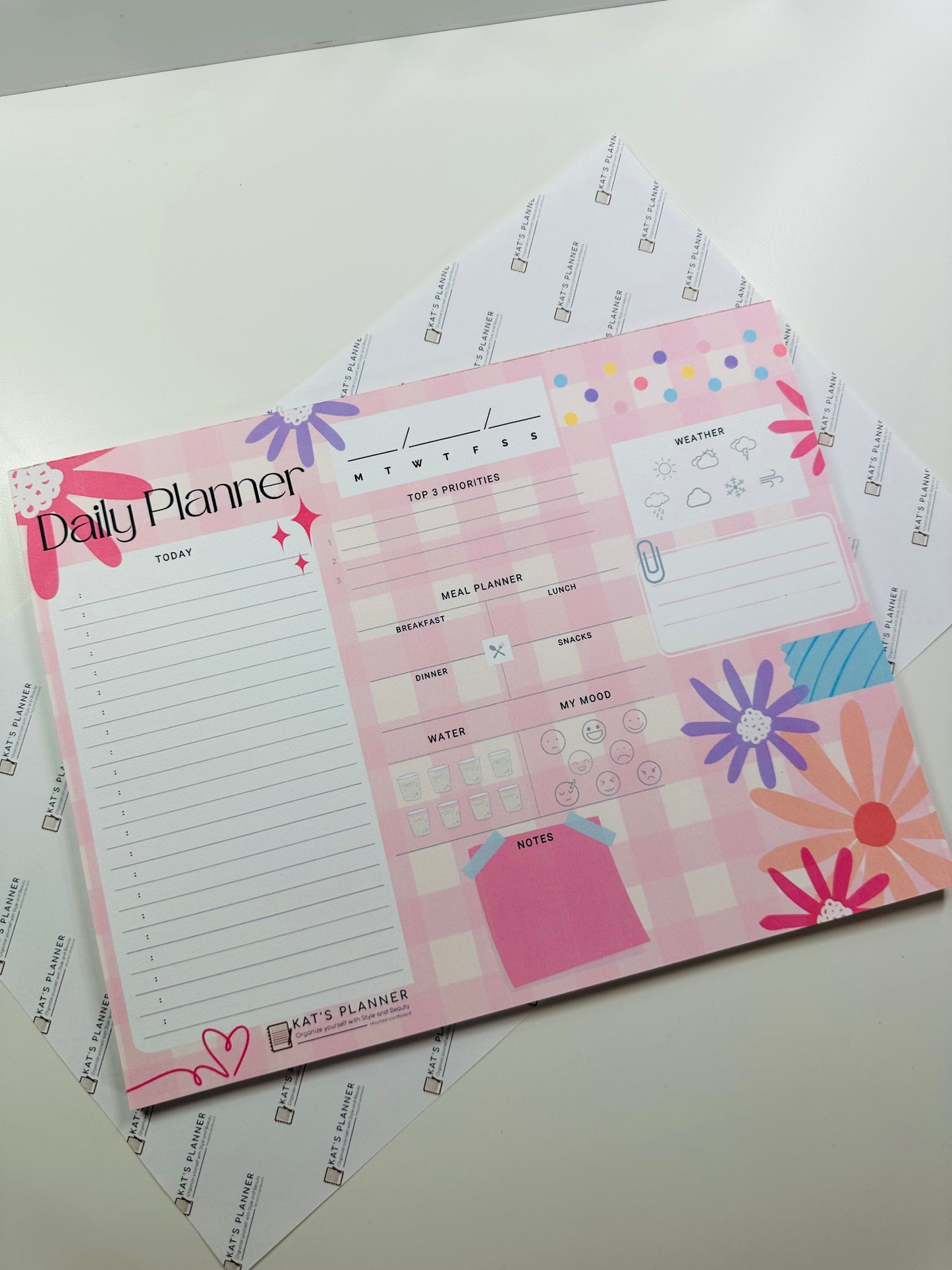 PINK VIBES Daily Notepad