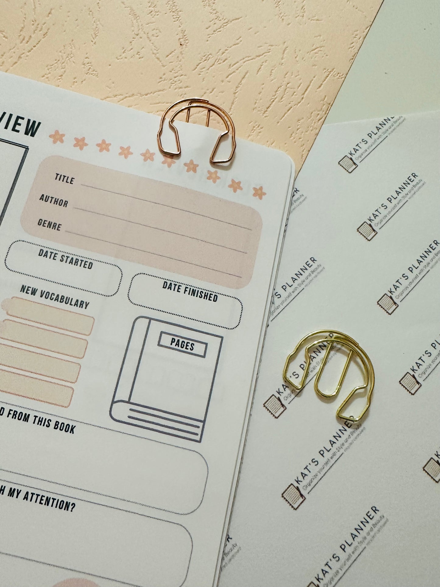 Paper Clips Set of 4 - READING Collection October 2025