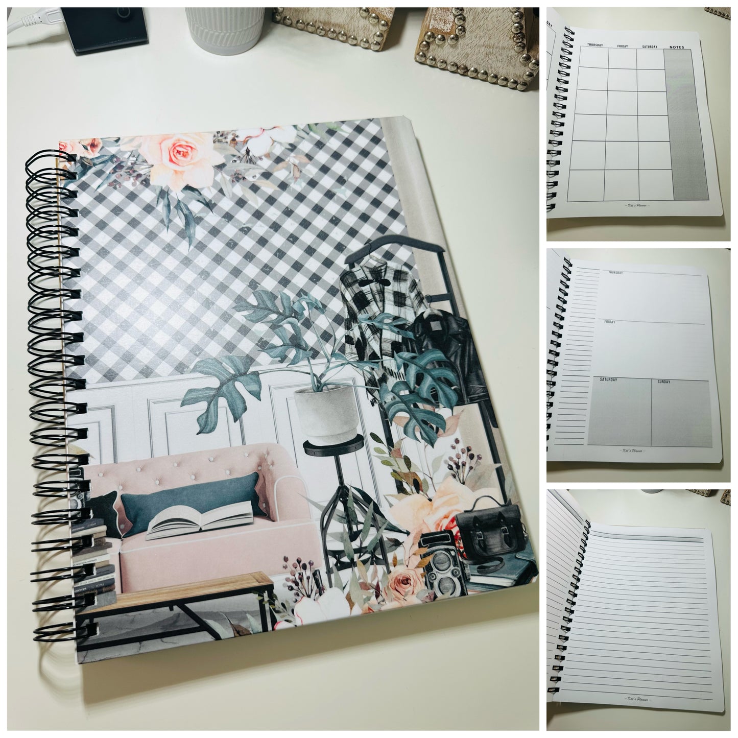 LIBRETA Agenda-Espiral (grande) por SEMANAS