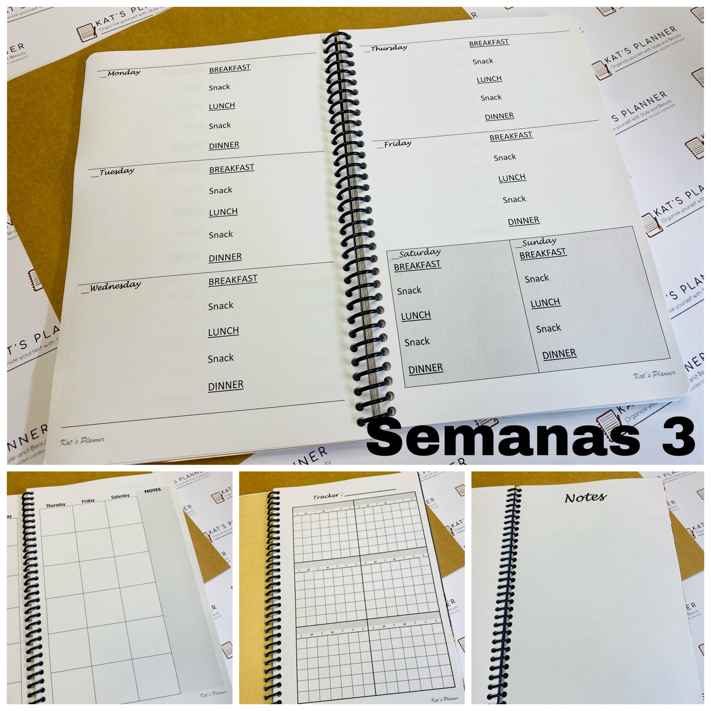 Libreta AGENDA por SEMANAS 3