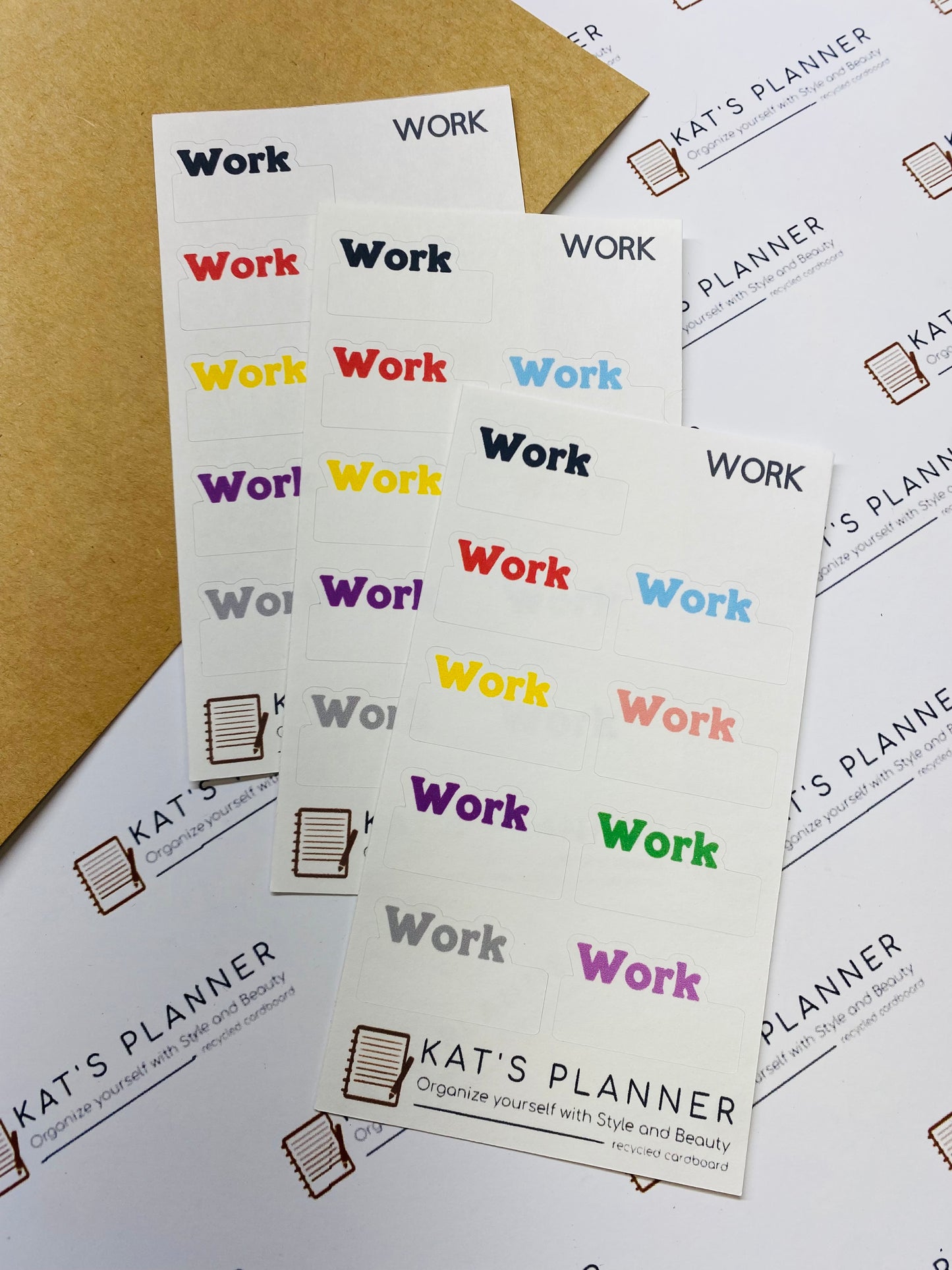 WORK Stickers