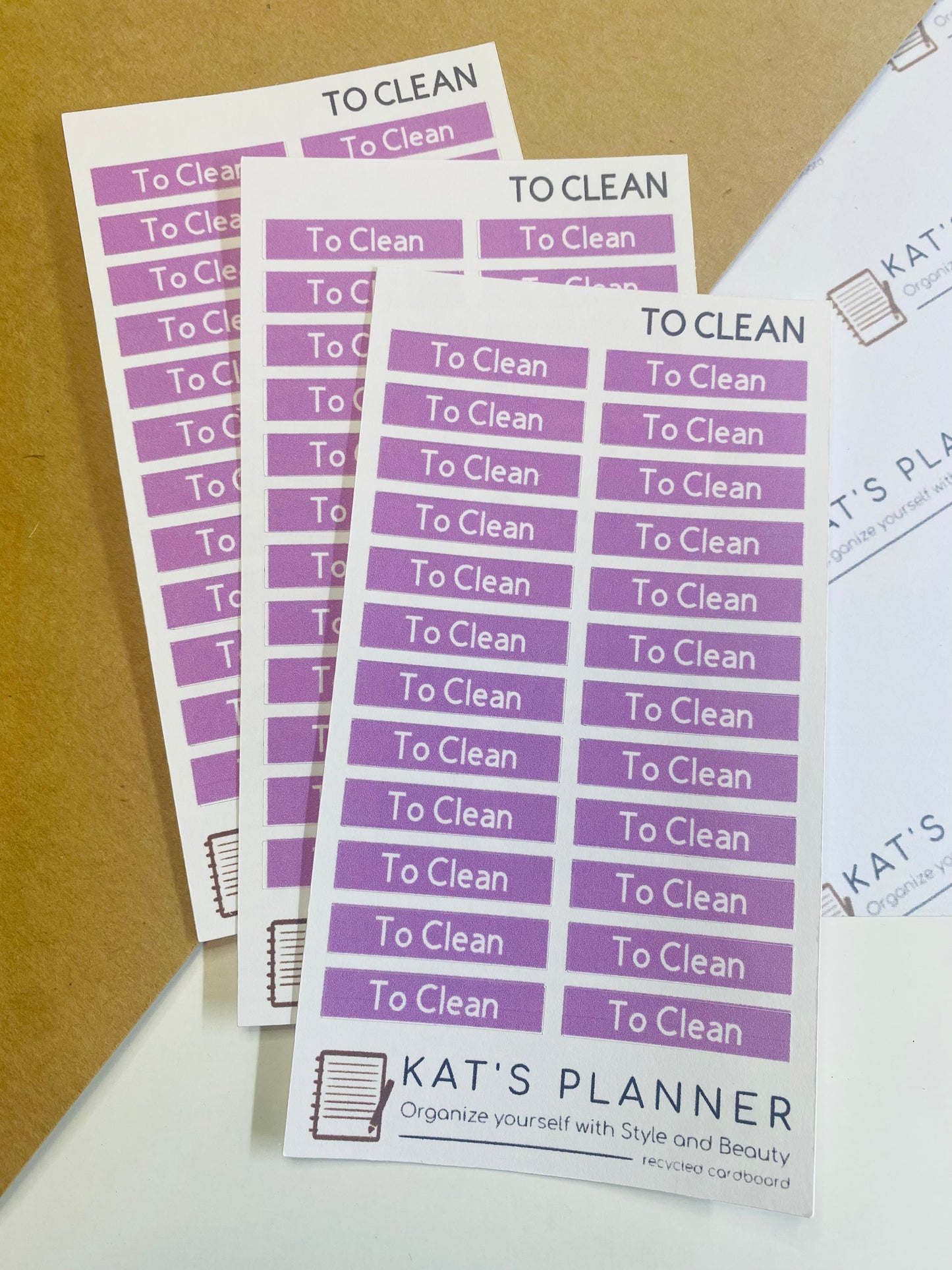 TO CLEAN Stickers
