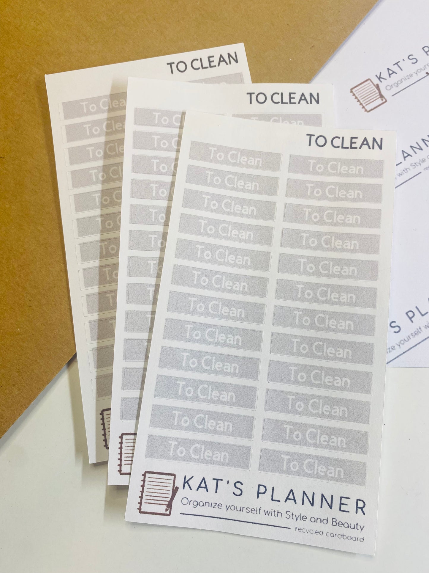 TO CLEAN Stickers