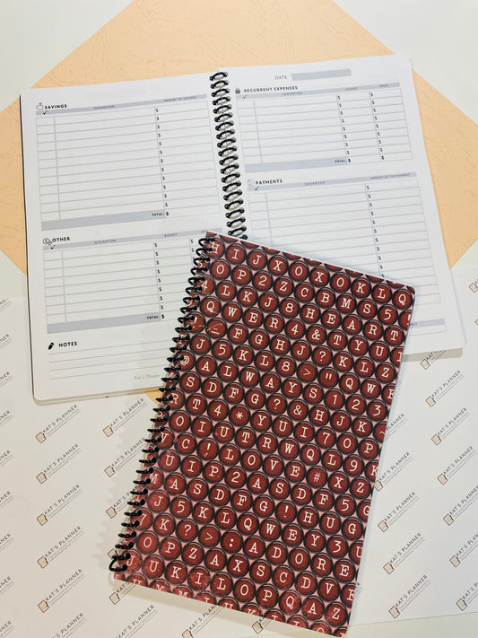 PAYMENTS Planner - Notebook - Letters