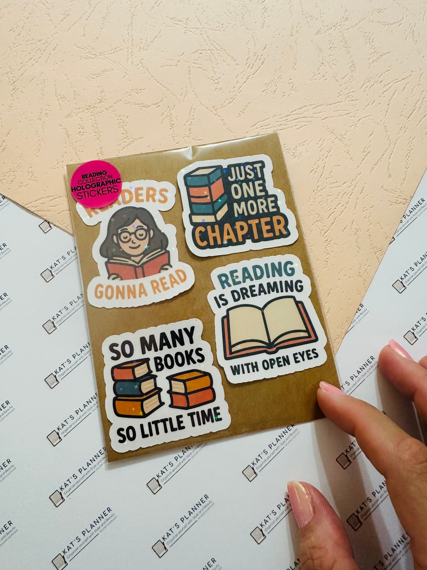Stickers Set - Holograpgic READING Collection October 2025