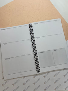 WEEKLY 2 Planner - Notebook - Flowers