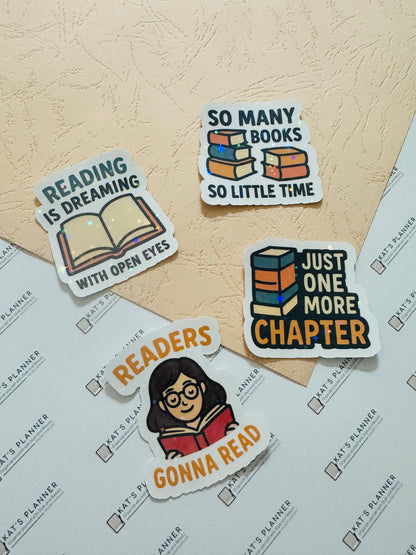 Stickers Set - Holograpgic READING Collection October 2025