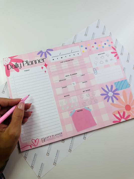 PINK VIBES Daily Notepad