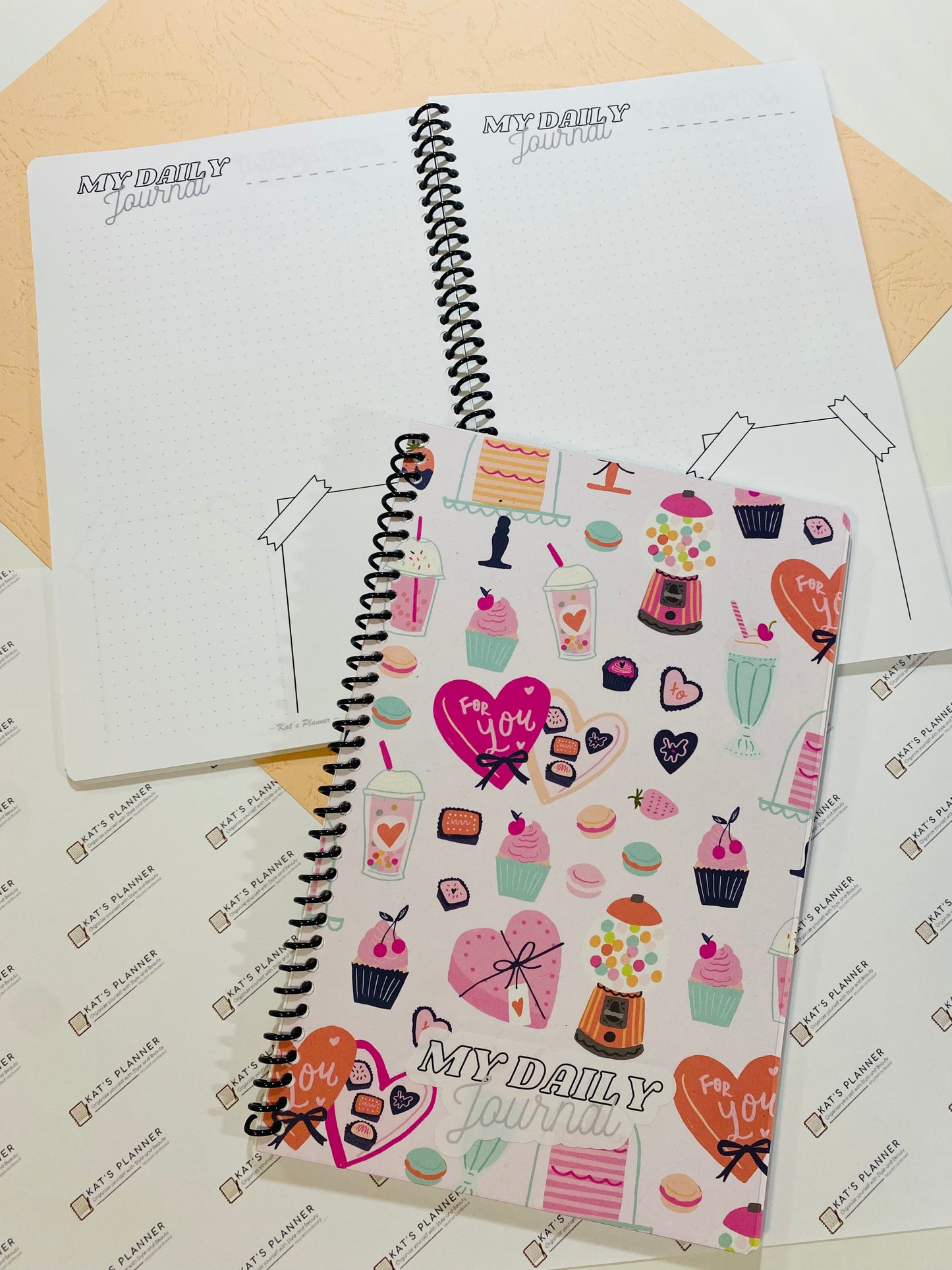 DAILY Journal - Notebook - Girly Pink