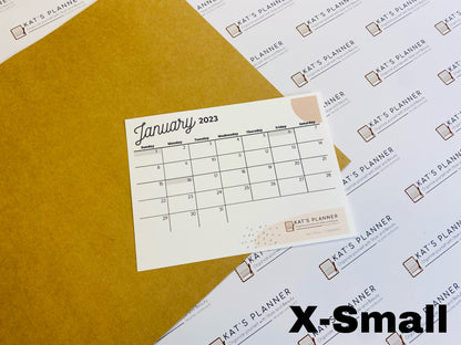 Calendario X-SMALL