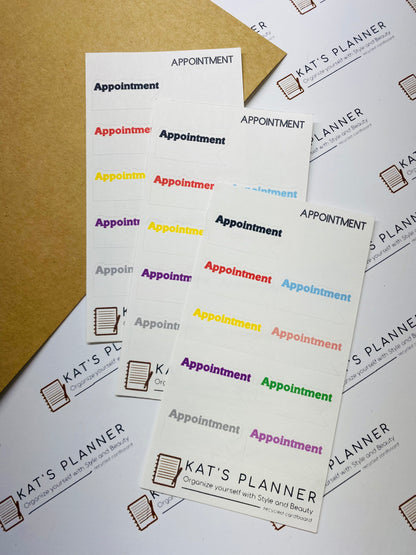 APPOINTMENT Stickers